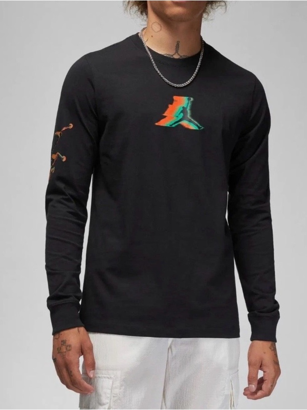 MENS AIR JORDAN LONG SLEEVE CREW T-SHIRT-NWT- size XXL